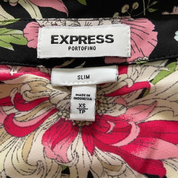 Express Slimfit Portofino Blouse - Picture 4 of 5